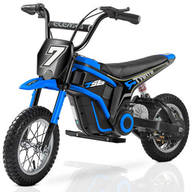 Elemara Ride on Toy Navy front view, compact design for kids’ outdoor fun.