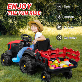 ELEMARA ride-on battery access highlights quick setup and charging