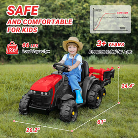 ELEMARA ride-on tractor on grass shows all-terrain capability