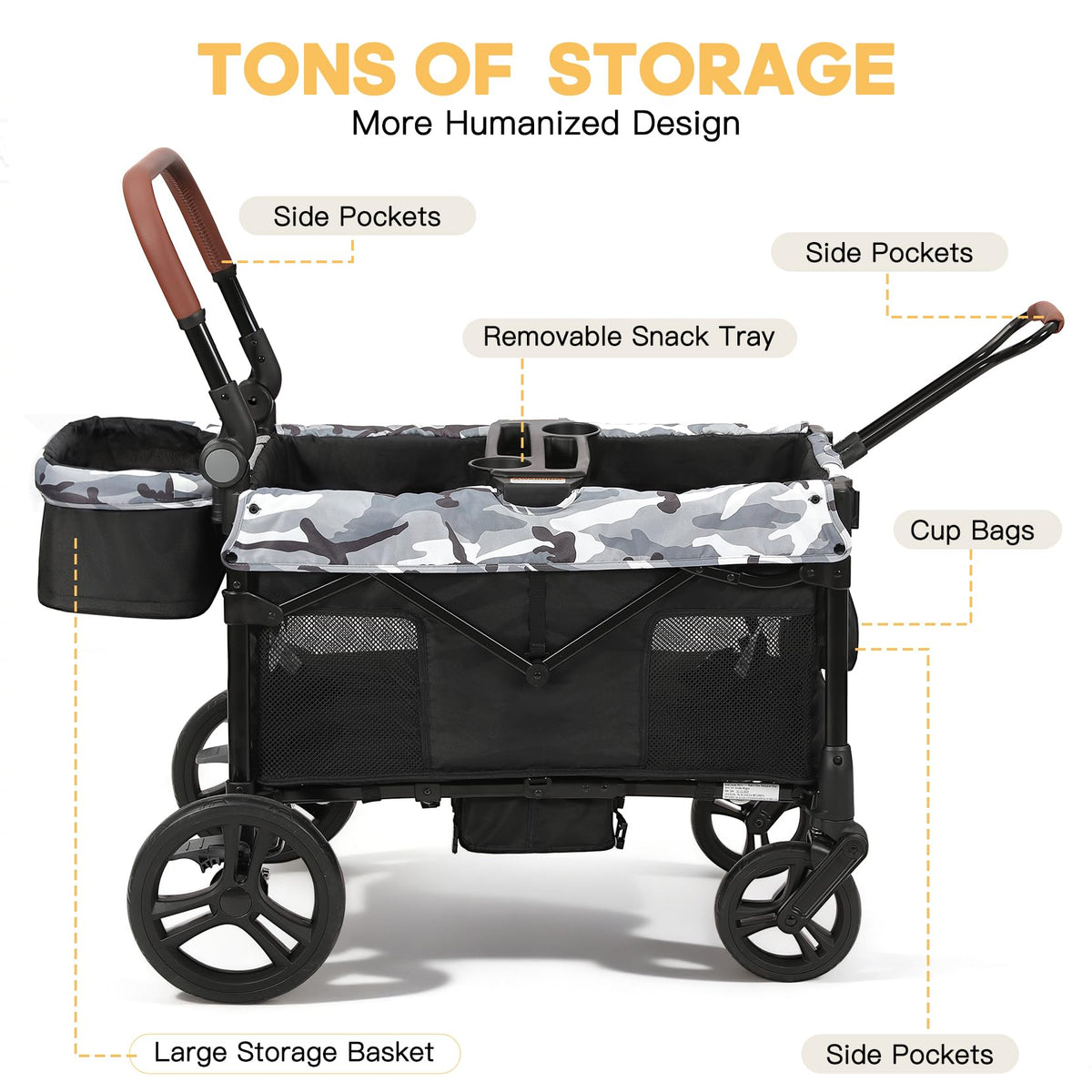 Elemara stroller wagon canopy removable provides sun protection on walks