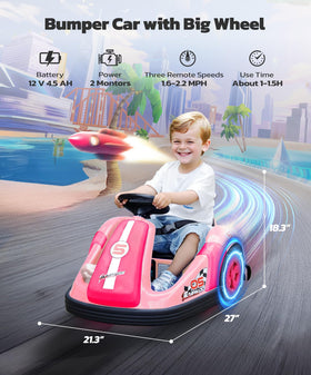 ELEMARA bumper car features DIY stickers for creative personalization