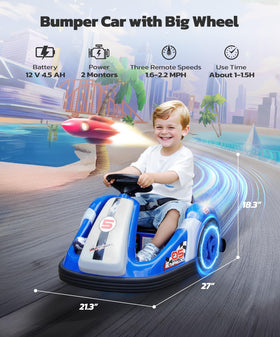 ELEMARA toddler ride-on with remote control offers flexible speed and parental supervision.