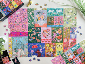 Elena Essex 1000-piece art detail highlights intricate shapes for a challenging, engaging session.