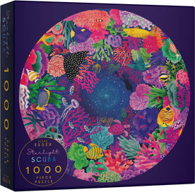 Elena Essex Starlight Scuba puzzle reef scene with vibrant colors for focused, relaxing evenings.