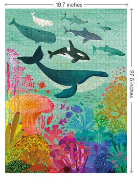 Elena Essex Whale Shark Coral Reef scene showing underwater life for a calming challenge