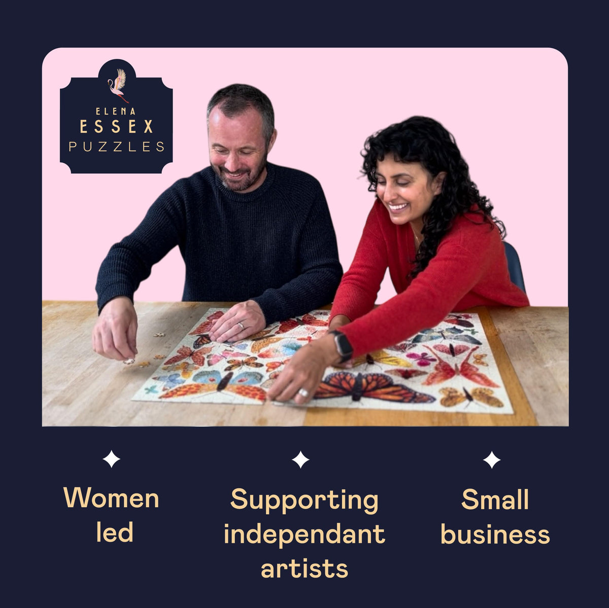 Elena Essex supports a women-led brand and independent artists