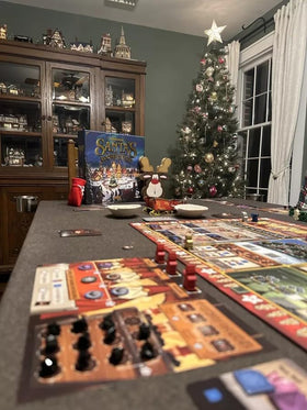 Santa's Workshop double-sided board enhances play variety