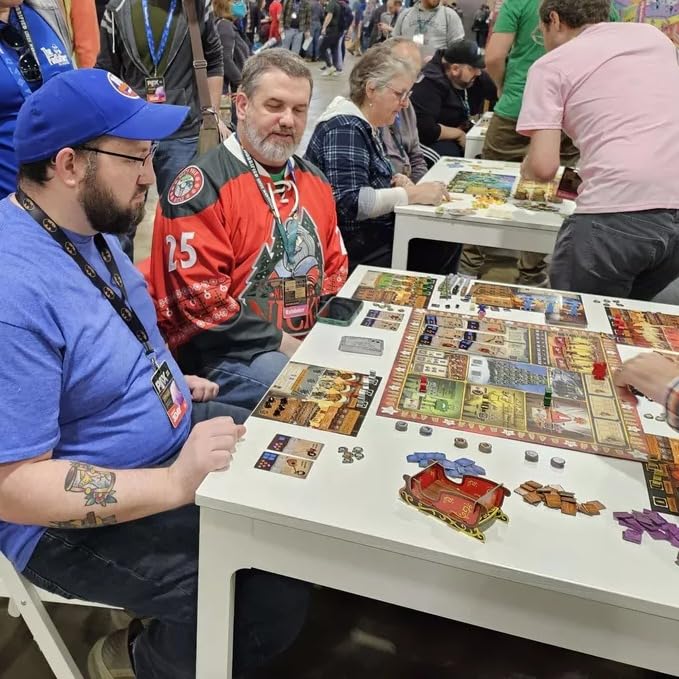 Santa's Workshop score markers help track progress across rounds