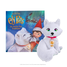 The Elf Pets Arctic Fox plush ready for cozy hugs and play.