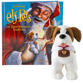 Elf Pets Saint Bernard plush for cuddling and storytelling.