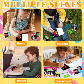 Elfew scratch art activity boosts focus and creativity for kids.