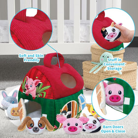 Elfew baby farm animals ideal for travel and on-the-go playtime