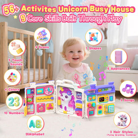 ELFJOY bilingual learning toy demonstrating English and Spanish prompts for early language exposure