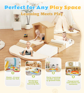 Elftopia foam blocks are durable yet soft for safe jumps and tumbles.