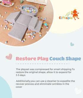 Elftopia modular system invites endless safe layouts for imaginative climbing and exploration.