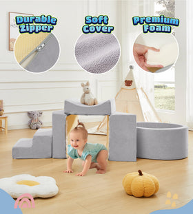 Elftopia cube blocks enable versatile configurations for creative, motor-skill development at home.