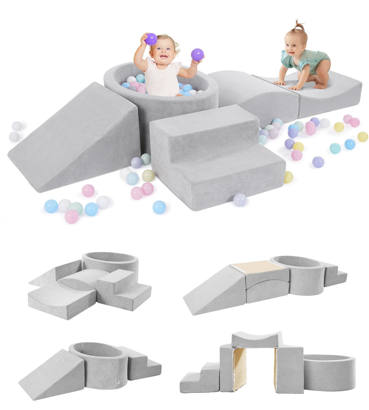 Elftopia foam stair climber offering safe, cushioned steps for toddlers during indoor play.