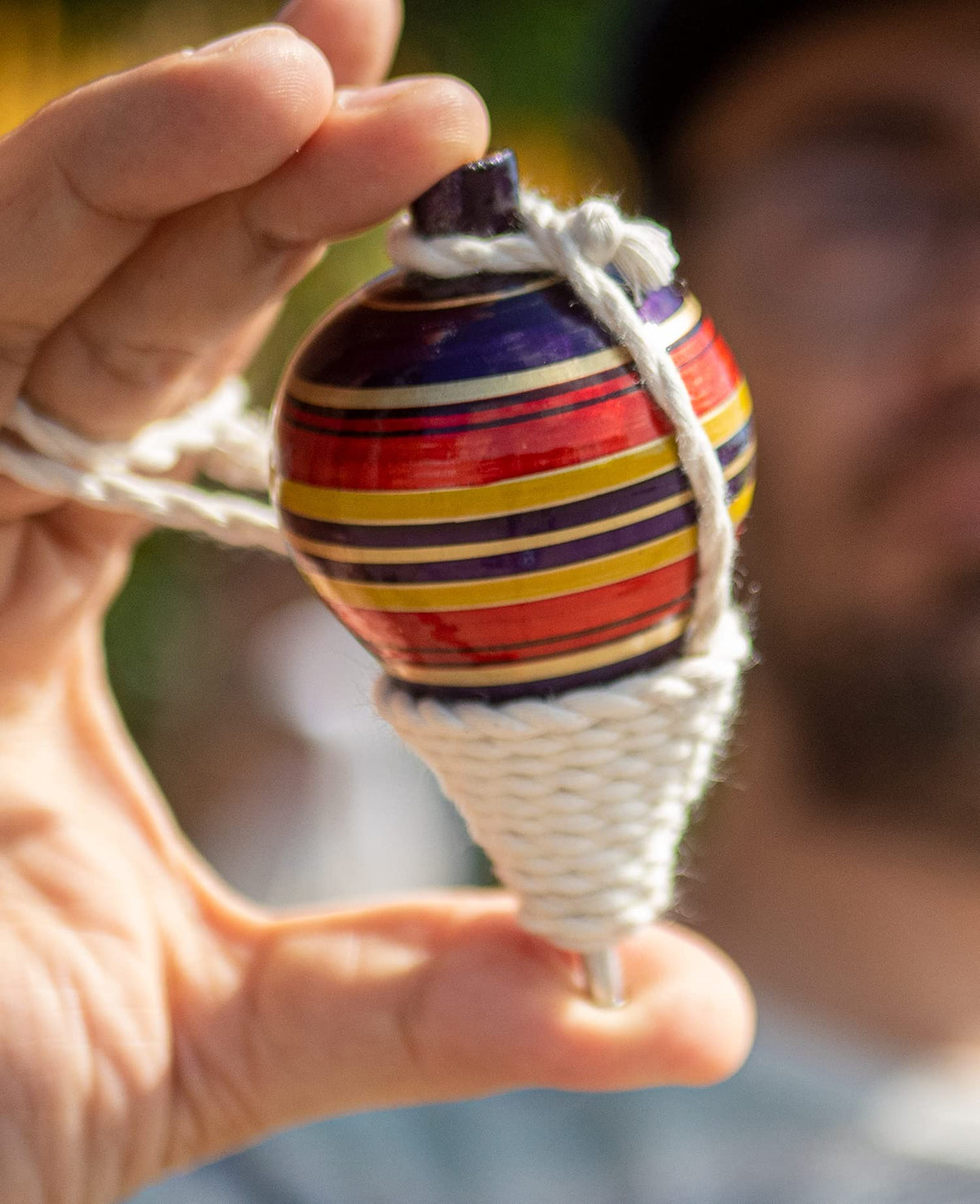 ELIASM Handcrafted wooden tops designed for teens and adults' skill-based fun