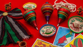 ELIASM 3-pack wooden trompos for authentic Mexican craftsmanship and shared play