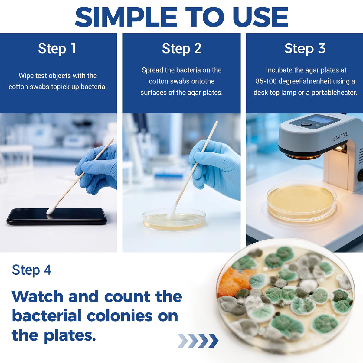 Elikoya cotton swabs for science activities.