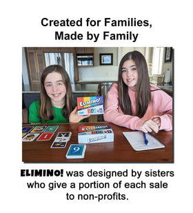 Elimino family card-game gift idea for birthdays and holidays