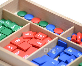 Elite Montessori Stamp Game packaged dimensions 13 by 8 by 2 inches for storage