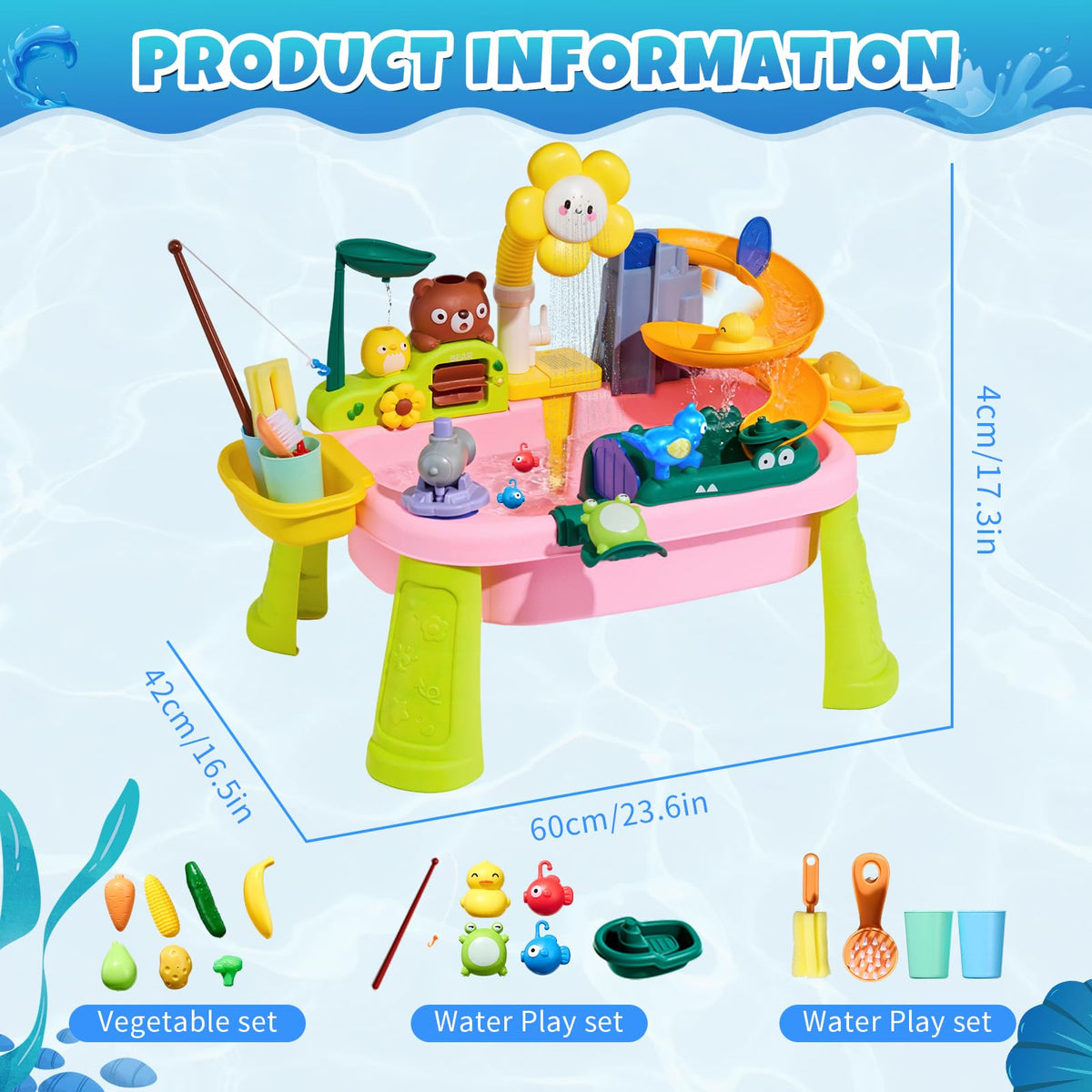 Elitevia cloud faucet shows water flow during pretend play.