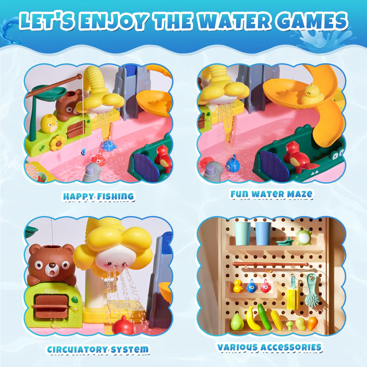 Elitevia play food and kitchen accessories support role play and fine motor practice.