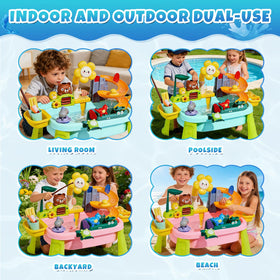Elitevia water recycling system teaches conservation through interactive water play.