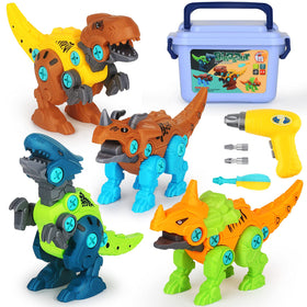 Elitoky dinosaur toys take apart Triceratops to boost fine motor skills and problem solving.