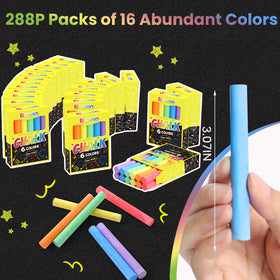 Ellinjan chalk sticks measure 3.1 inches for comfortable grip.
