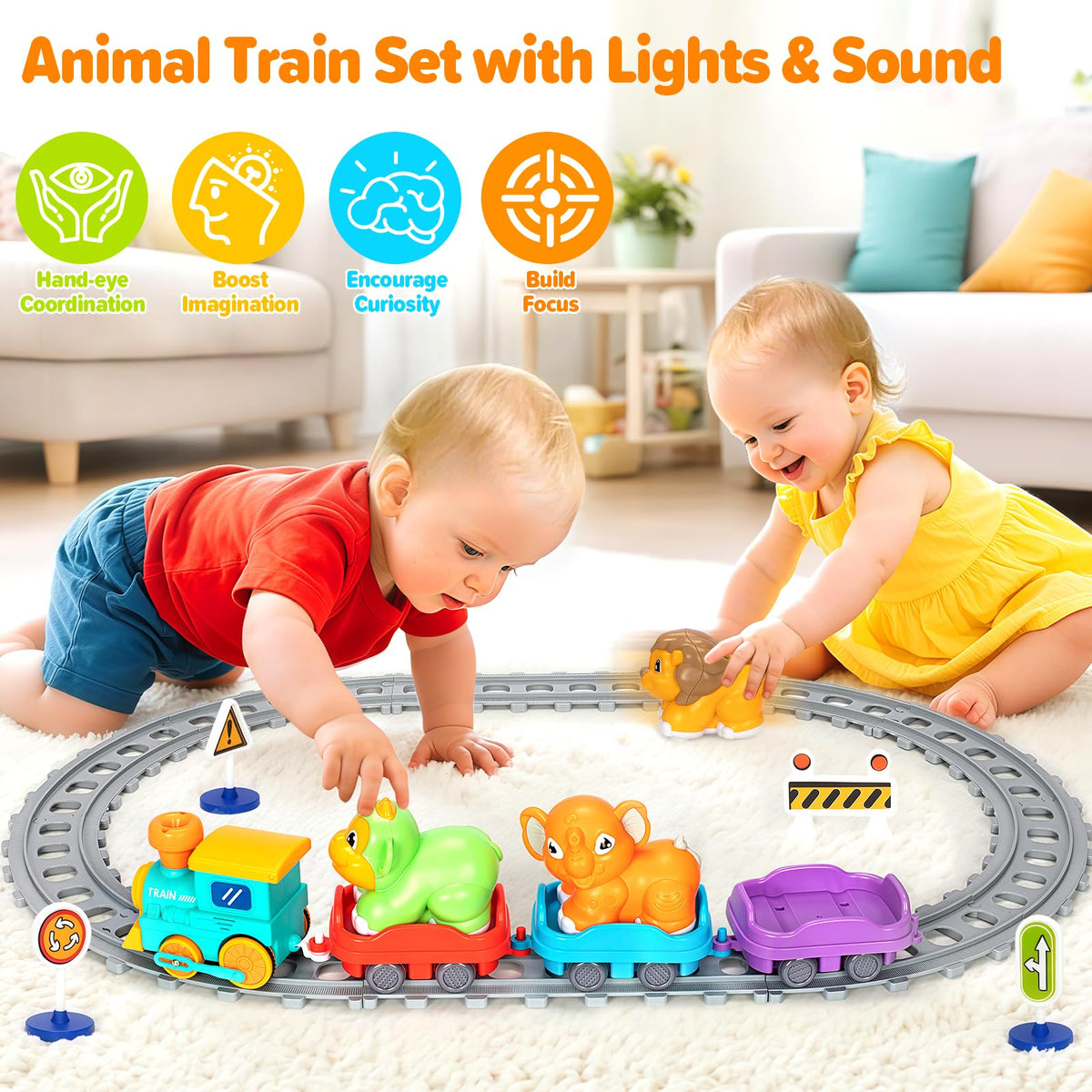 Ellinjan electric train set curved and straight tracks enable versatile layouts and planning.