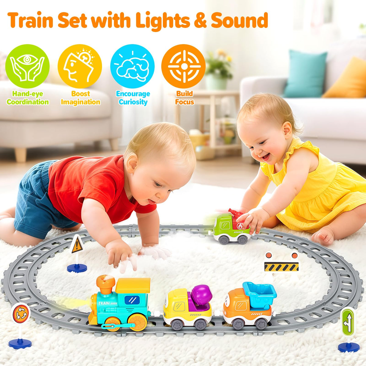 Ellinjan track set enables versatile layouts like circles and ovals