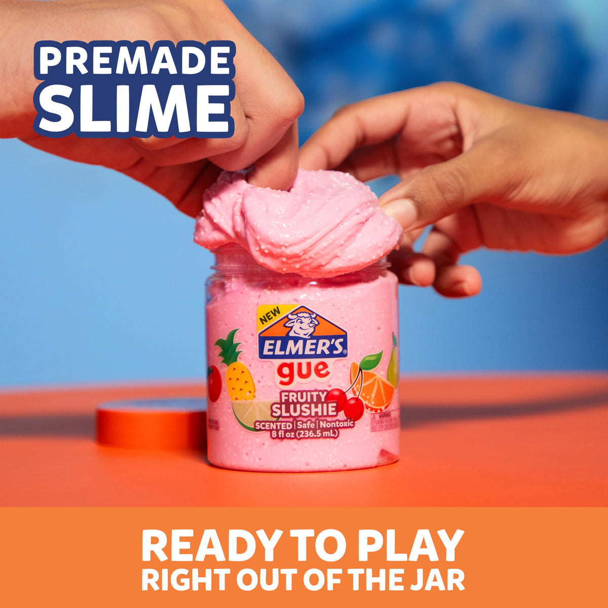Elmer’s All-Star Slime Kit confetti activator bottle for colorful slime textures.