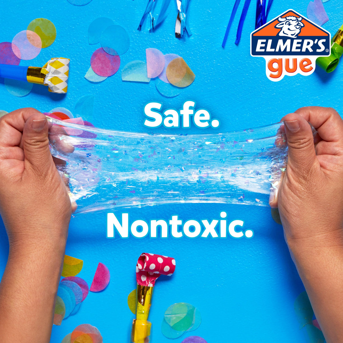 Elmer’s All-Star Slime Kit Fruity Slushie premade slime jar for ready-to-play fun.