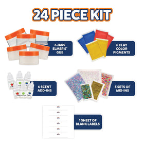 Elmer's Color Wheel Slime Kit blank labels: name and organize each jar