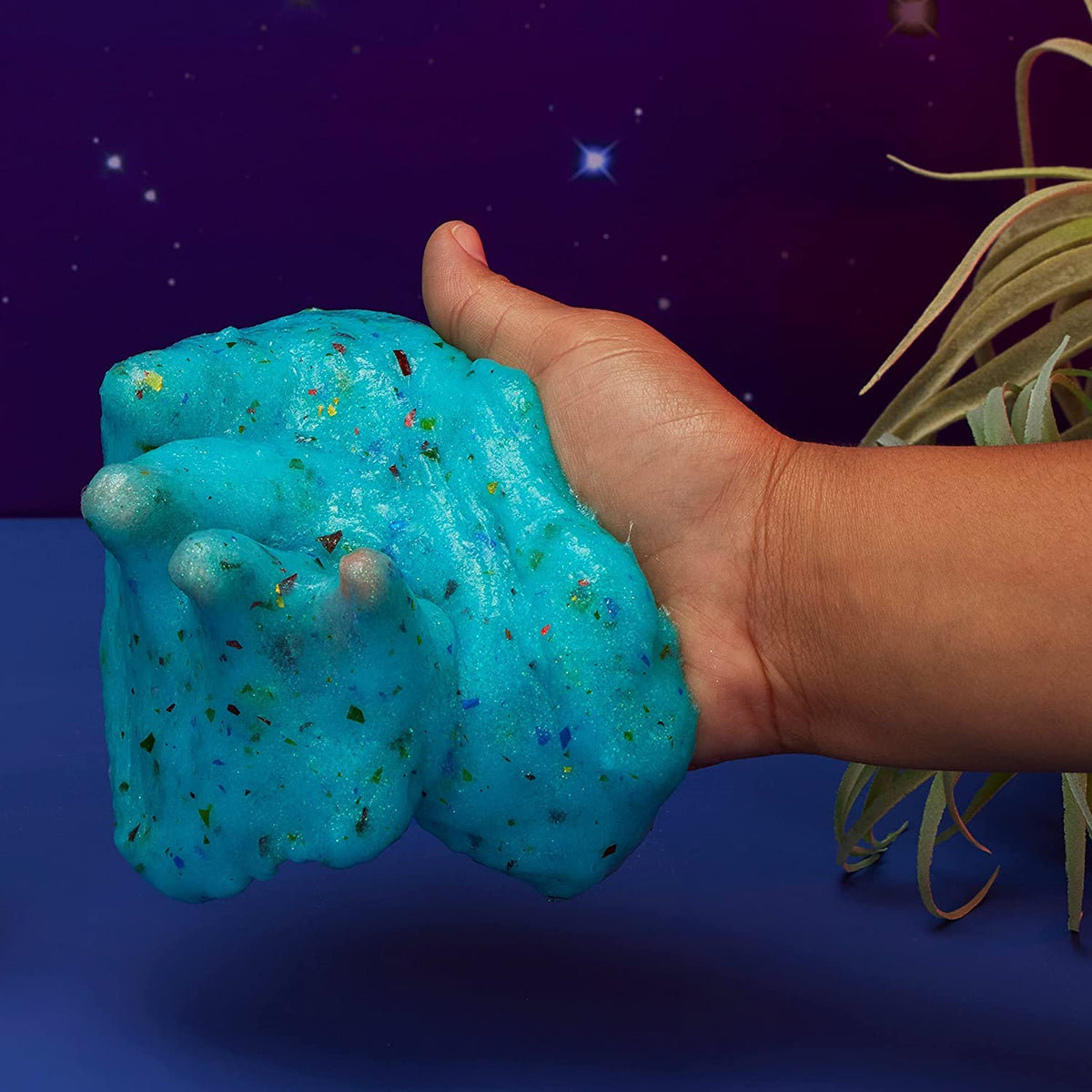 Elmer’s Dinosaur Night Slime Kit confetti activator for fun textured slime.