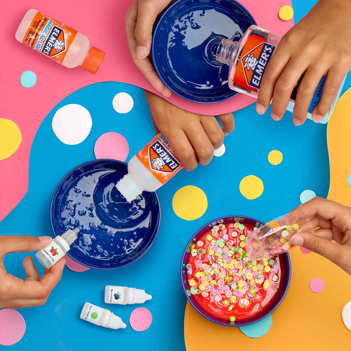 Elmer's Fruity Fusion slime kit 20-piece set for creative play.