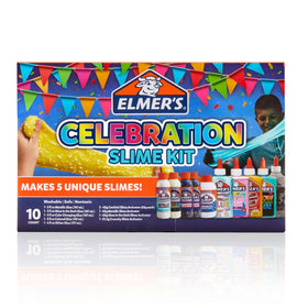 Elmer's Glitter, Crunchy, and Confetti textures boost sparkle and tactile interest