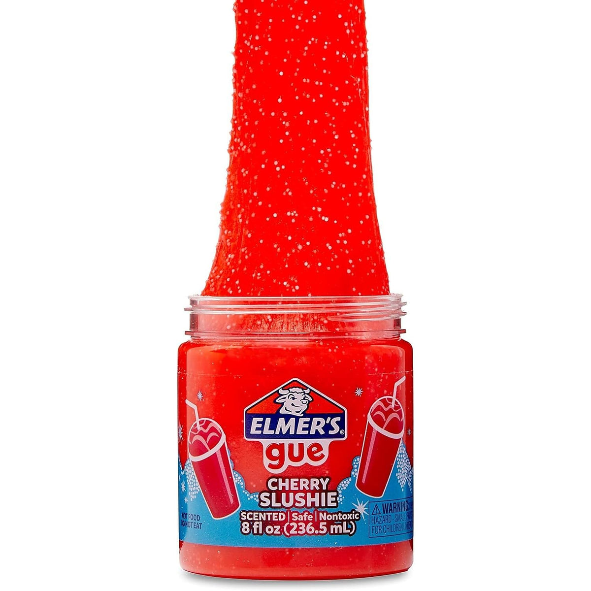 Elmers Gue cotton candy fizz slime bottle with sweet candy scent.