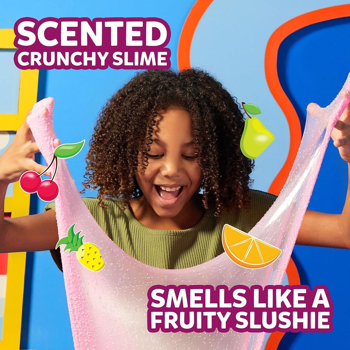 Elmer's Gue glitter slime adding sparkle for crafts and imagination.