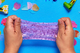 Elmer's Gue sensory texture exploration showcases squishiness and stretch.