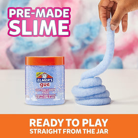 Elmers Gue slime bottle open displaying ready-to-play contents.