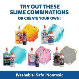 Elmer's Magical Liquid Activator being poured to start slime creation