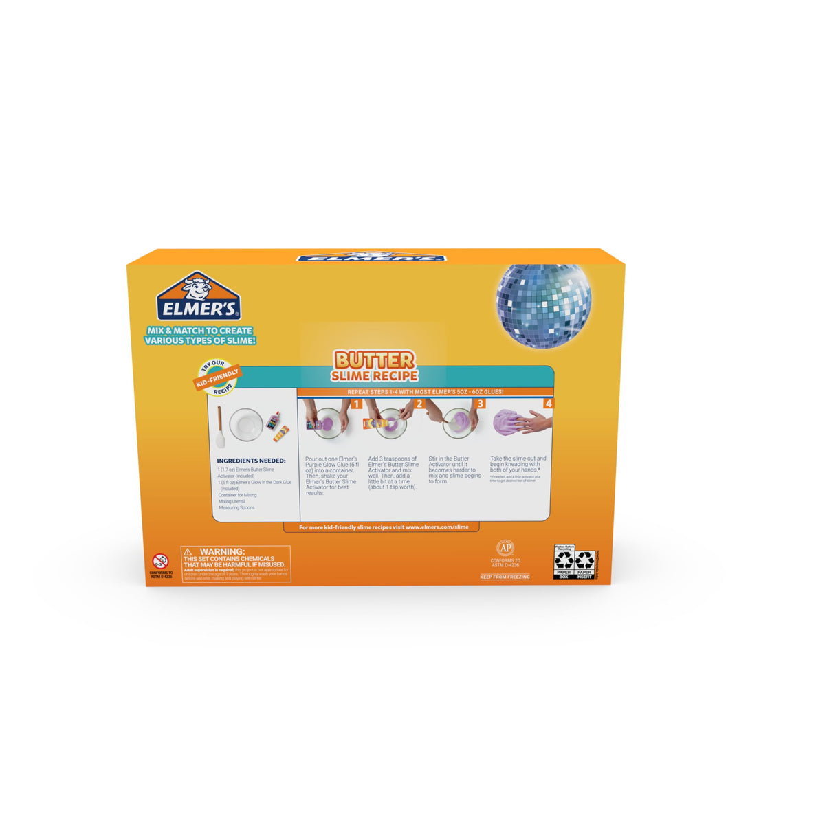 Elmer's regular slime activator enables quick, simple slime creation