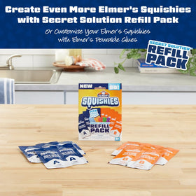 Elmer's Squishies glue pens provide clean, kid-safe adhesion during DIY assembly.