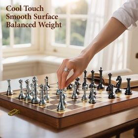 ELONGDI foldable board with slot storage keeps pieces organized