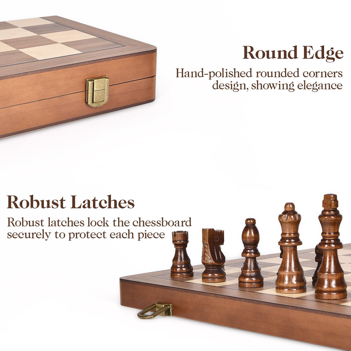 ELONGDI magnetic board holds pieces steadily during play