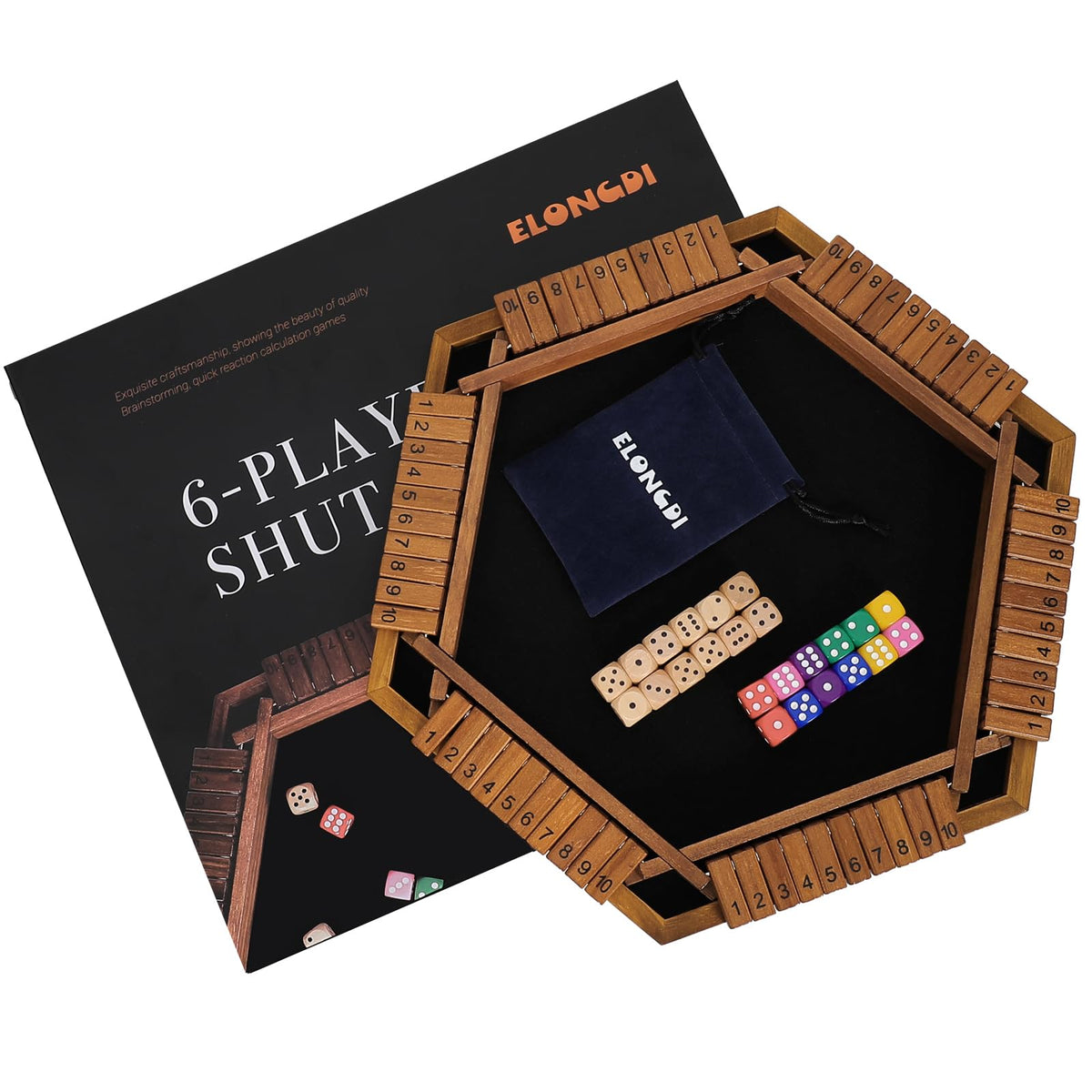 ELONGDI Durable wooden construction for long-lasting use.