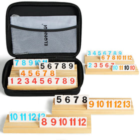 ELONGDI Rummy Cube tiles with vibrant numbers for easy identification